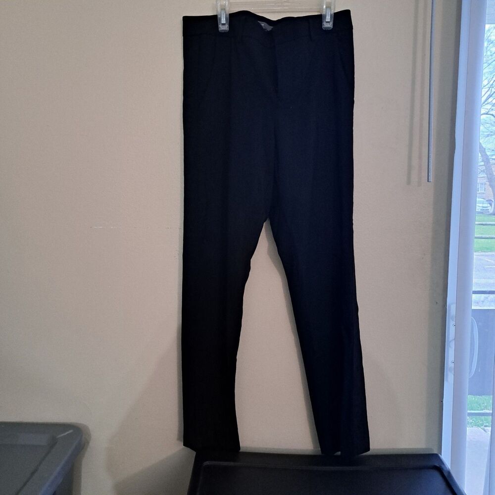 Vince Cropped Ankle Dress Pants black  Wool Blend Classic Size 10